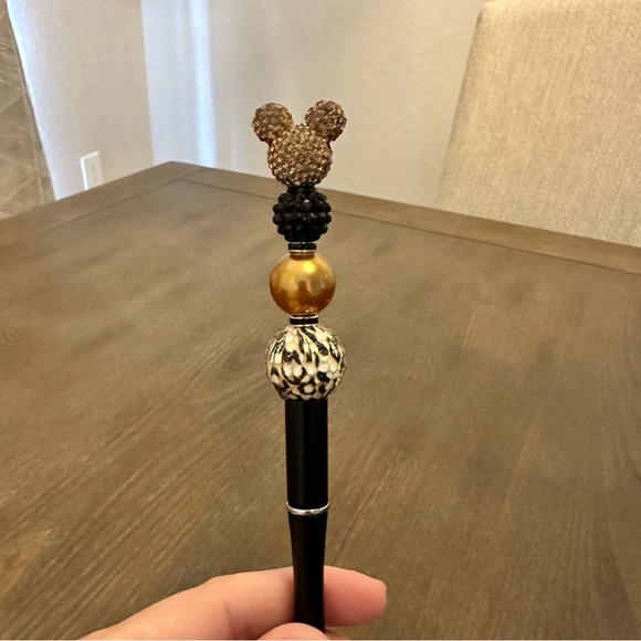 Handmade Other - Disney Gold Mickey Handmade Bling Beaded‎ Pen